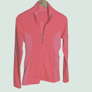 ANTIGUA Coral Performance Golf Quarter Zip Jacket S Stretch Pockets Country Club